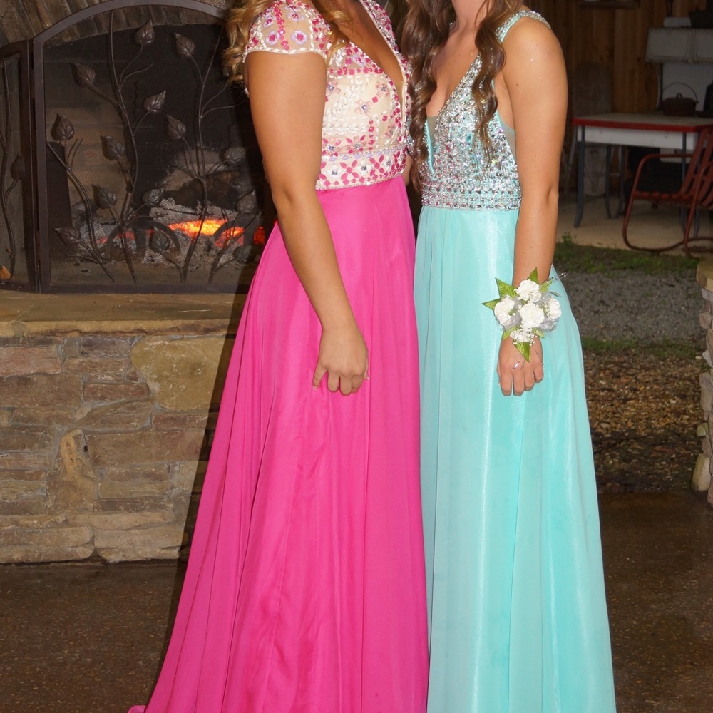 Pink Rachael Allen Prom Dress - Picture 4 of 8